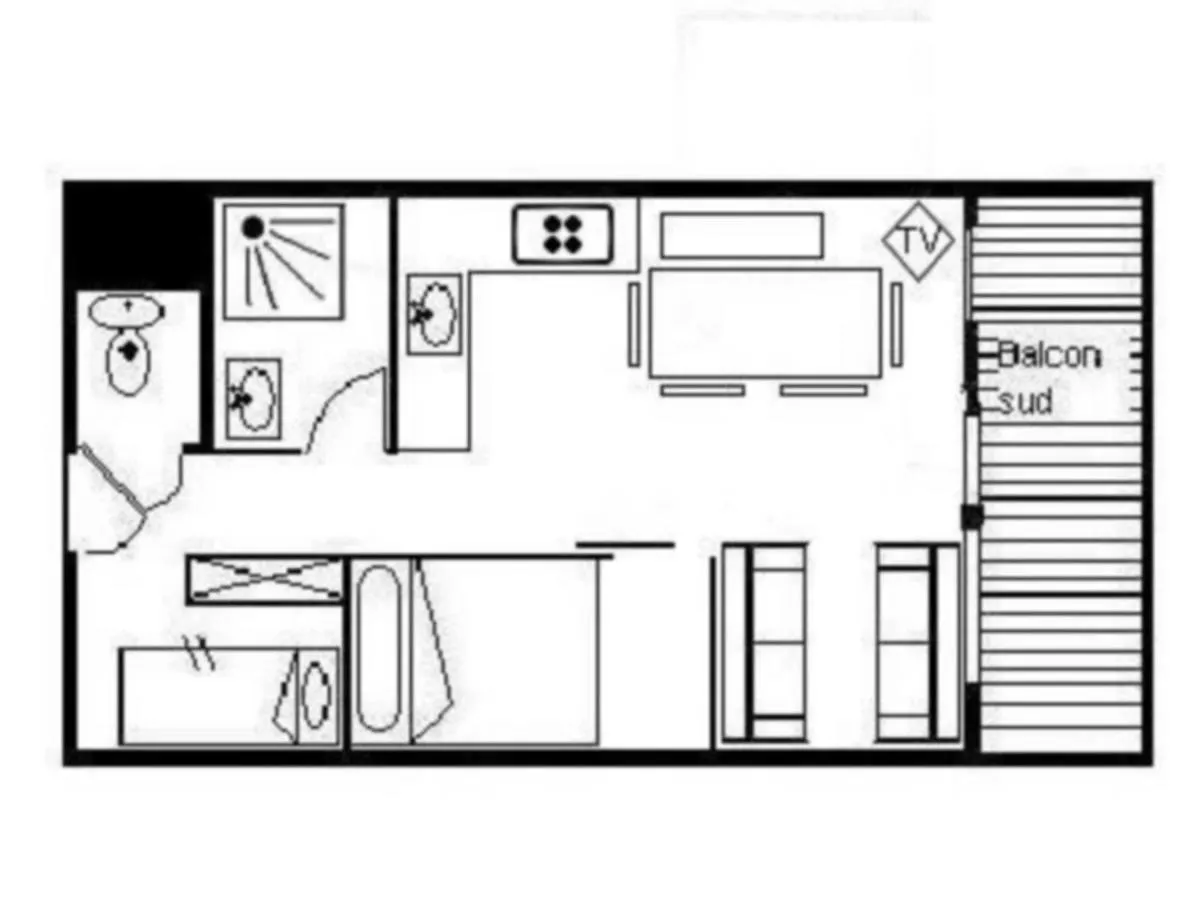 Apartmán Appartement Skis Aux Pieds A Reberty 1850 Avec Balcon, 2 Pieces, 4Eme Etage, Bord De Piste - Fr-1-344-826 Saint-Martin-de-Belleville Francie
